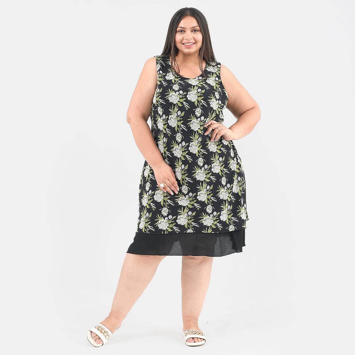 TAMSY Reversible Printed Dress - Black V32516435 0