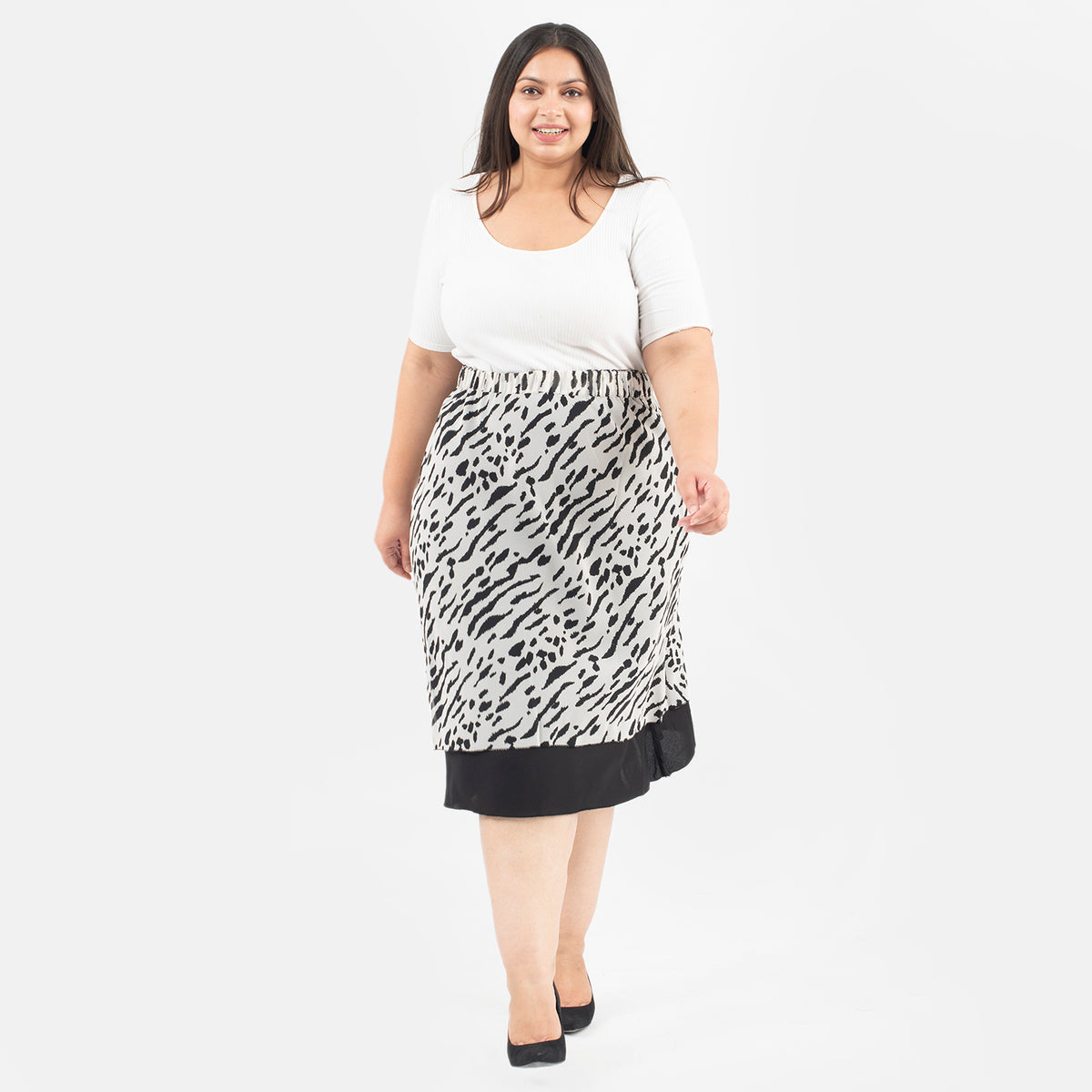 TAMSY Printed Reversible Skirt  - White 7013753 0