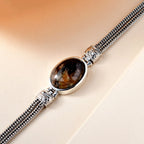 Royal Bali Collection - Willemite Bracelet (Size - 7.5) in Platinum Overlay Sterling Silver 17.63 Ct, Silver Wt. 14.70 Gms._7016866_1