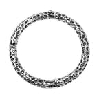 RACHEL GALLEY Rhodium Overlay Sterling Silver Bangle (Size 5), Silver Wt. 12.60 Gms_7019045_2