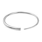 RACHEL GALLEY Rhodium Overlay Sterling Silver Bangle (Size 7.75), Silver Wt. 24.21 Gms_7019228