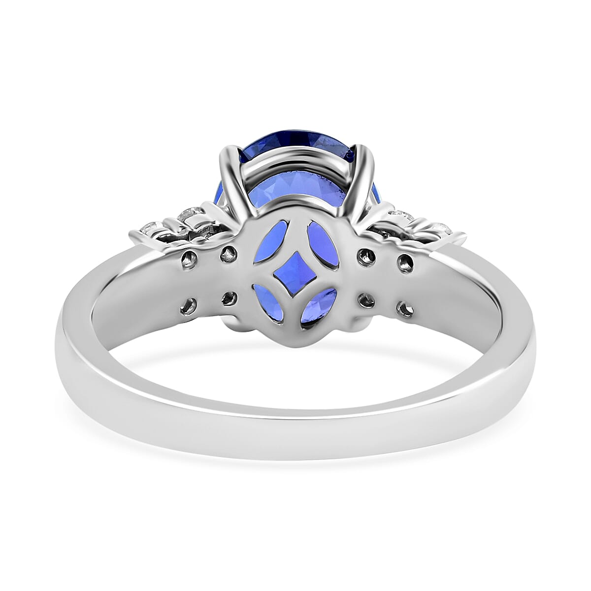 RHAPSODY 950 Platinum AAAA Tanzanite and Diamond (VS- E-F) Ring 4.80 Ct 7063967 3