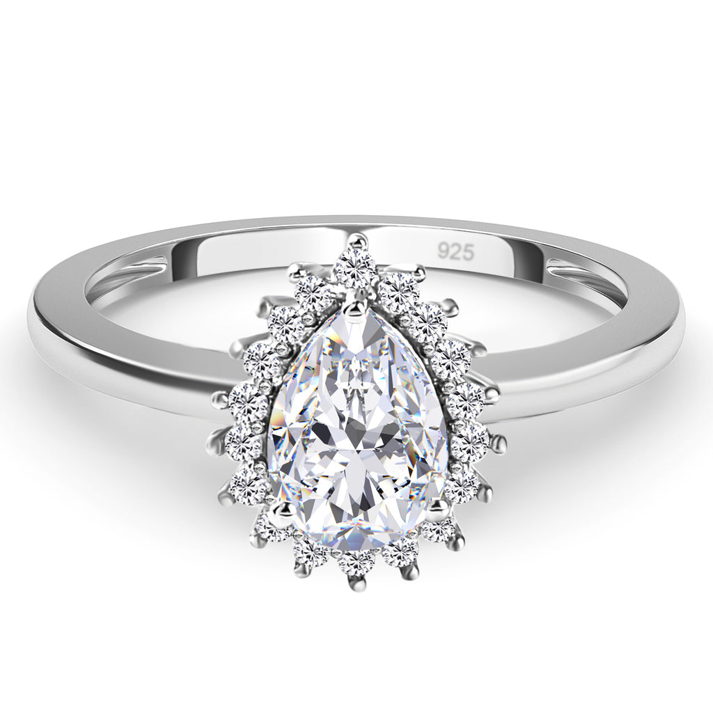 Cubic Zirconia Ring in Platinum Overlay Sterling Silver 1.32 Ct._7074120