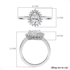 Cubic Zirconia Ring in Platinum Overlay Sterling Silver 1.32 Ct._7074120_5