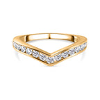 D'Joy - Moissanite Wishbone Ring in 18K Vermeil Yellow Gold Plated Sterling Silver_7078647