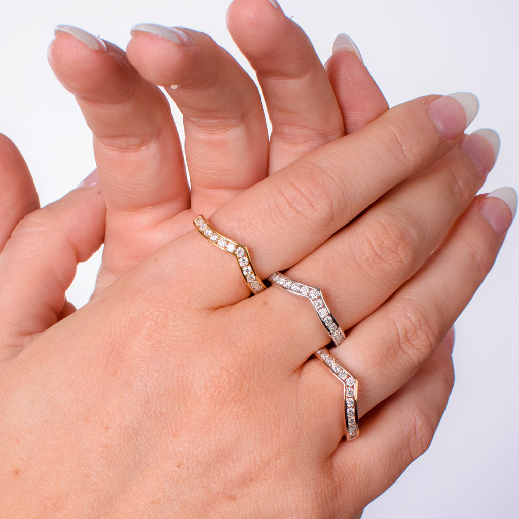 D'Joy - Moissanite Wishbone Ring in 18K Vermeil Yellow Gold Plated Sterling Silver_7078647_3