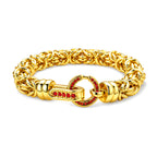 Red Crystal Bracelet (Size - 7.5) Pure White Stainless Steel  0.600  Ct._7083360_3