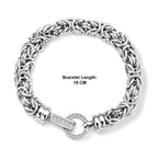 White Crystal Bracelet (Size - 7) Pure White Stainless Steel  0.600  Ct._7083394_5