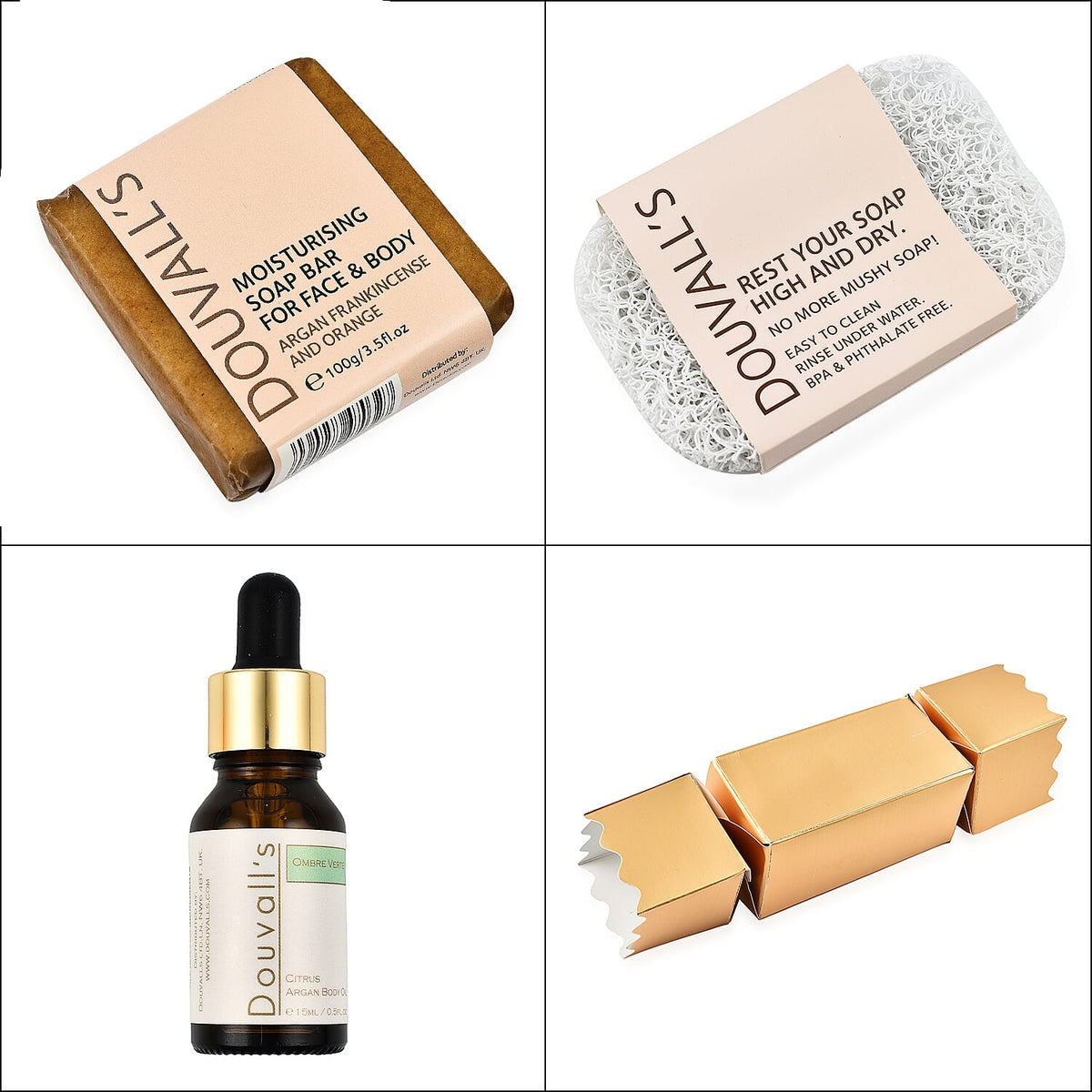 Douvalls: Frankincense Soap, Citrus Scented Body Oil and Soap saver 7132480 7
