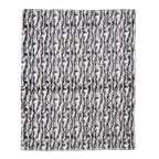 Super Soft Faux Chinchilla Fur Double Layer Blanket with Sherpa Lining (Size 200x150 cm) - White_7133372_1
