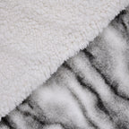 Super Soft Faux Chinchilla Fur Double Layer Blanket with Sherpa Lining (Size 200x150 cm) - White_7133372_4