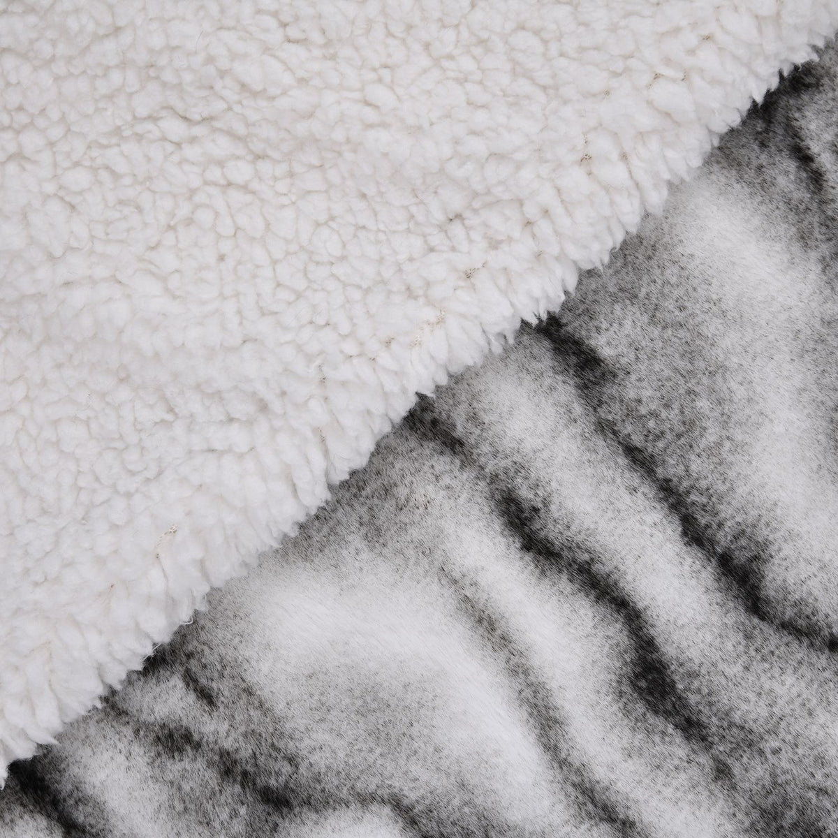 Super Soft Faux Chinchilla Fur Double Layer Blanket with Sherpa Lining - WhiteÂ  7133372 4