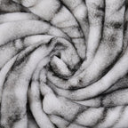 Super Soft Faux Chinchilla Fur Double Layer Blanket with Sherpa Lining (Size 200x150 cm) - White_7133372_5
