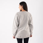 Snowflakes Embroidered Cotton Sweatshirt (Size L 16-18) - Grey_7134485_1