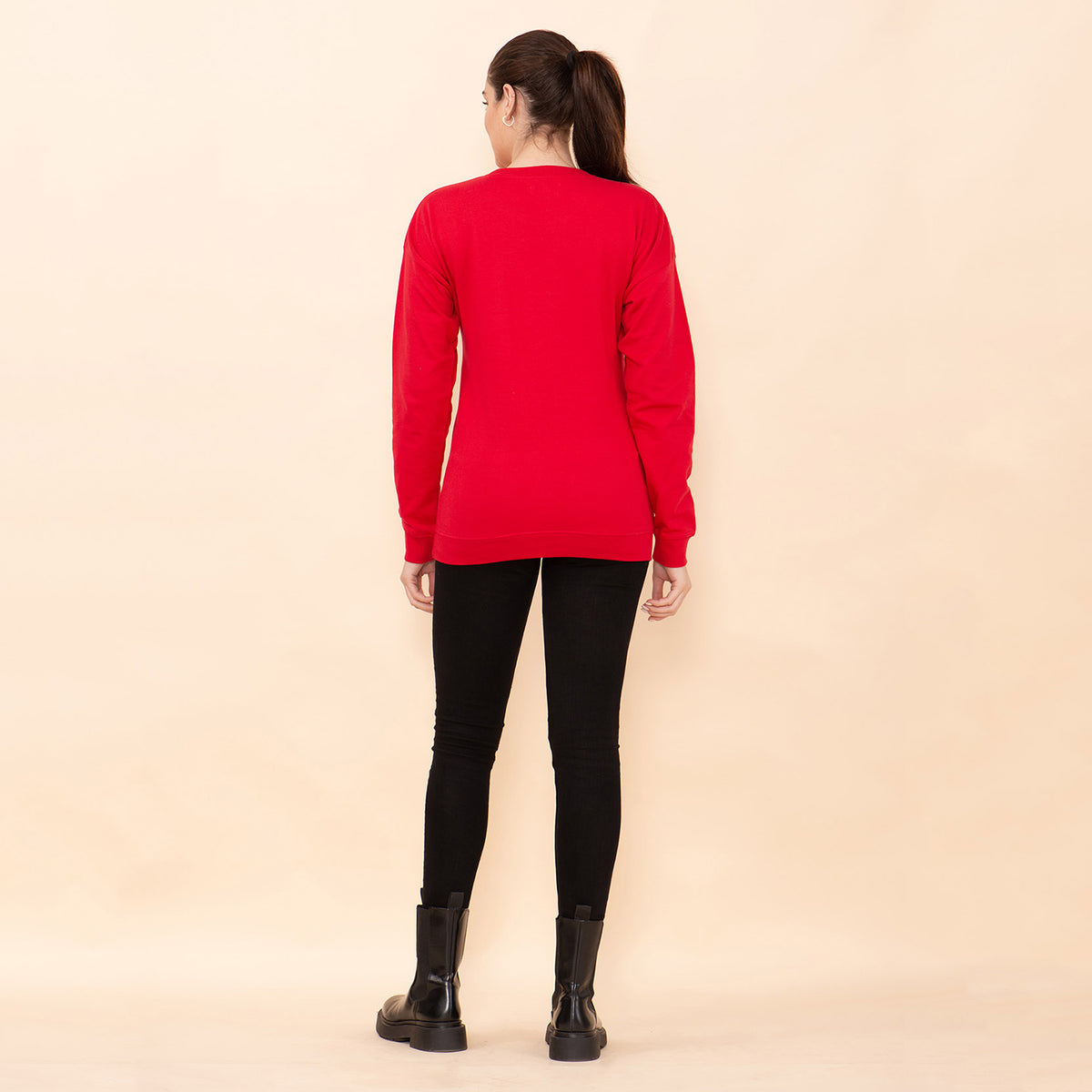 TAMSY Xmas Joy Embroidered Cotton Women's Sweatshirt V32517546 2