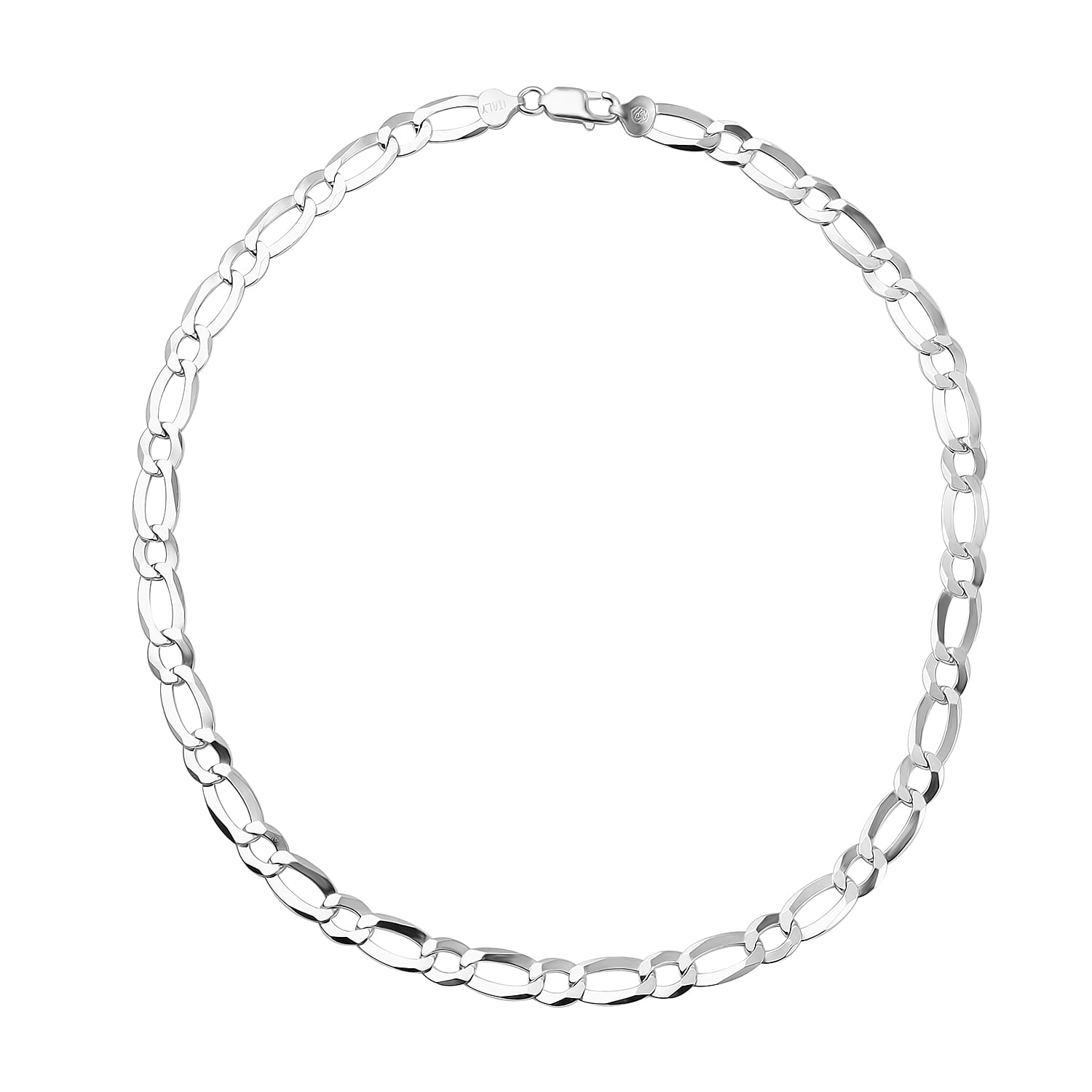 Vicenza Closeout - Sterling Silver Figaro Necklace (Size - 20), Silver Wt. 32 Gms 7148719 4