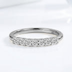 9K White Gold Moissanite Half Eternity Ring_7159079_4