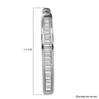 9K White Gold SGL Certified Diamond (I3/G-H) Hoop Earrings (with Clasp) 0.50 Ct_7167545_4
