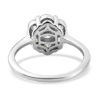 Royal Bali Collection - D'Joy Moissanite Pressure Set Ring in Platinum Overlay Sterling Silver 1.15 Ct._7168690_4