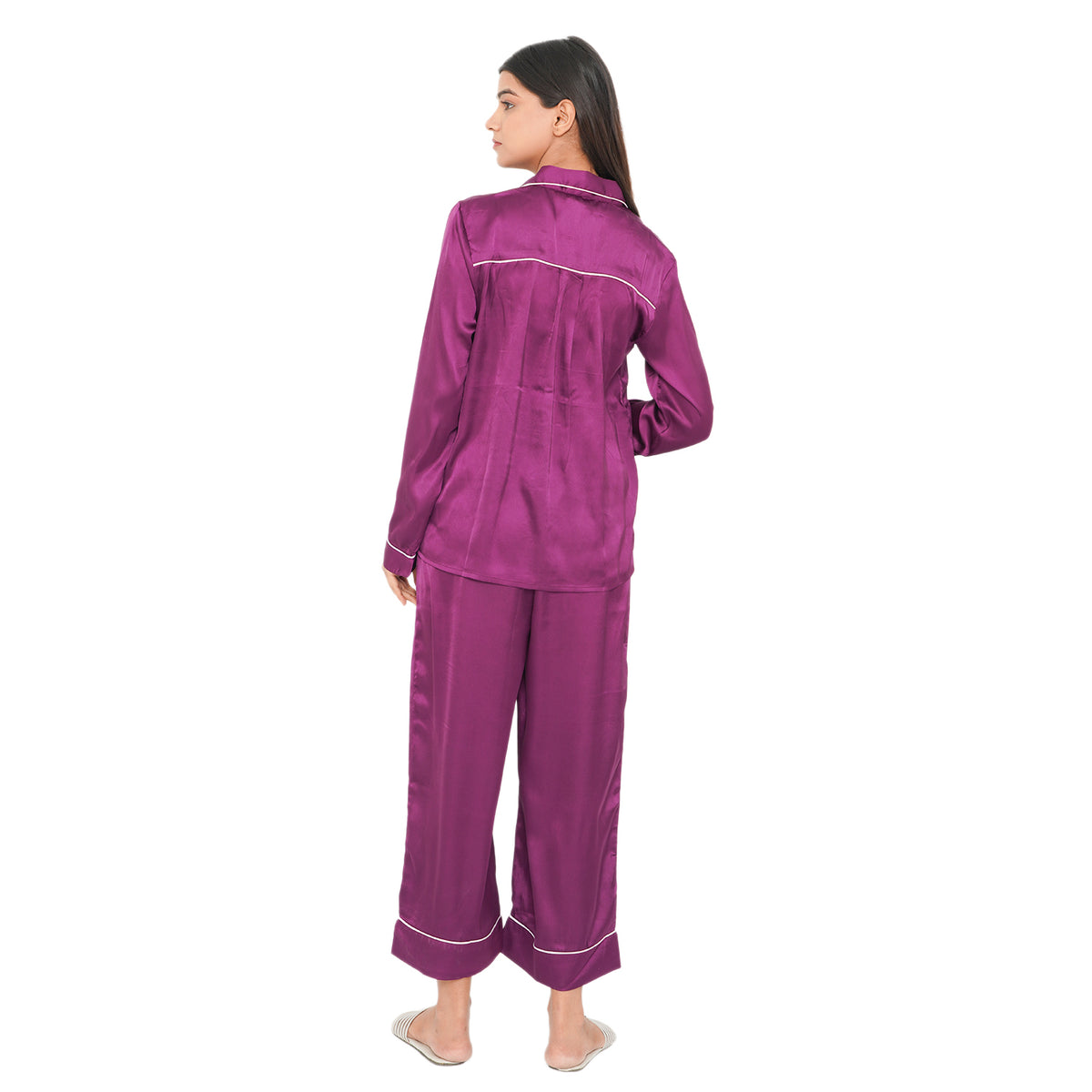 TAMSY Super-Soft Women's Nightwear Set - Purple V32557705 2