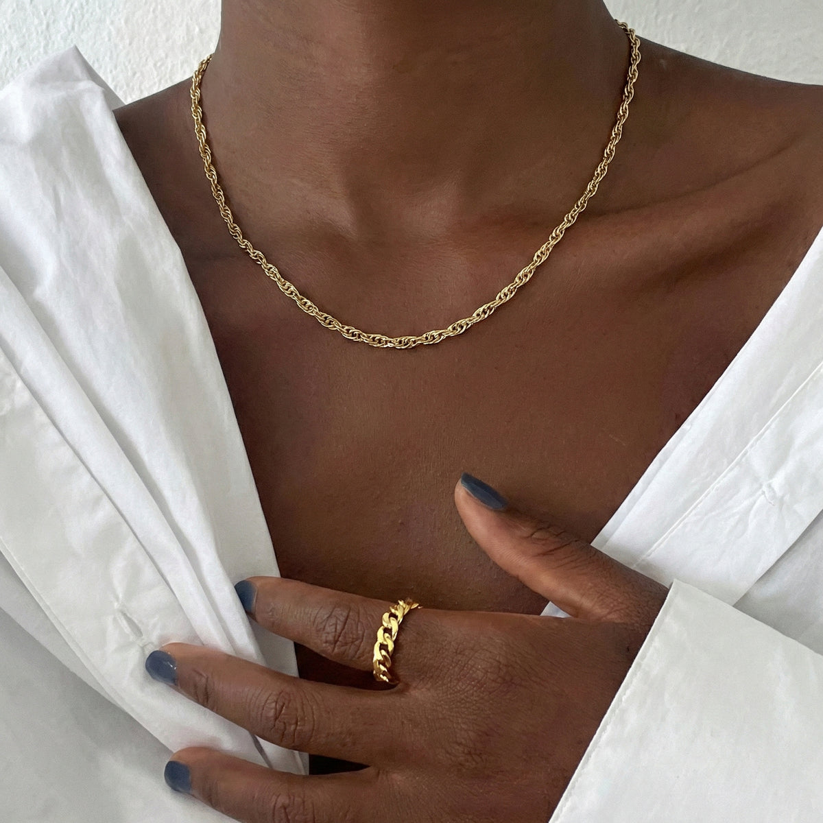 9K Yellow Gold Prince Of Wales Chain 16 Inch 7190311 2