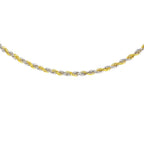 9K Two Colour Gold Hollow Rope Chain 16 Inch