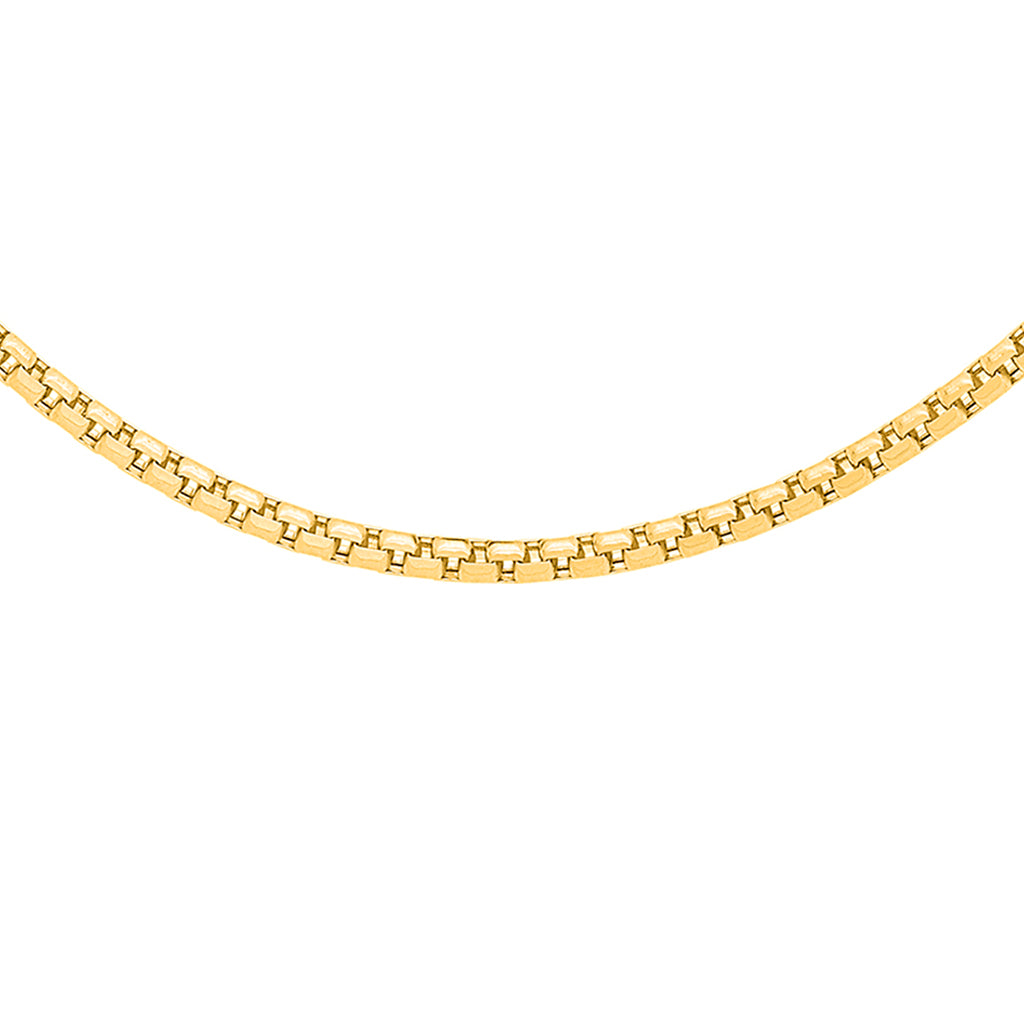 9K Yellow Gold Diamond Cut Box Belcher Chain 16 Inch 7190524 0
