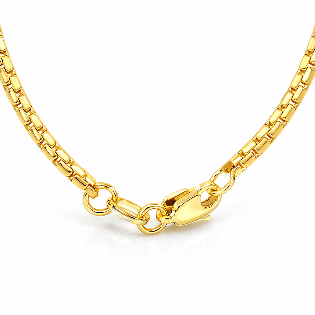 9K Yellow Gold Diamond Cut Box Belcher Chain 16 Inch_7190524_4