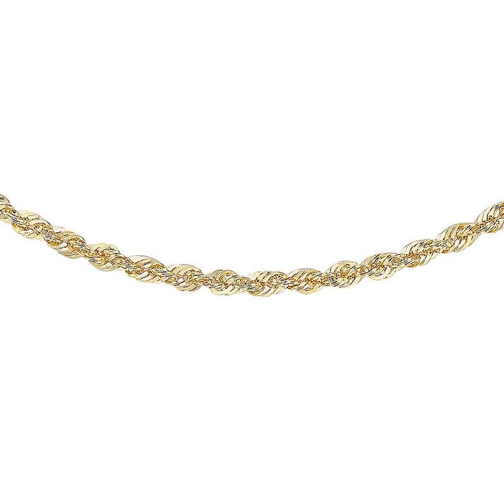 9K Yellow Gold 2mm Rope Chain 16 Inch 7192324 1