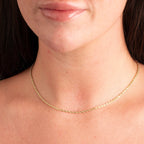 9K Yellow Gold  Chain (Size - 18),  Gold Wt. 1.8 Gms