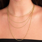 9K Yellow Gold  Chain (Size - 18),  Gold Wt. 1.8 Gms