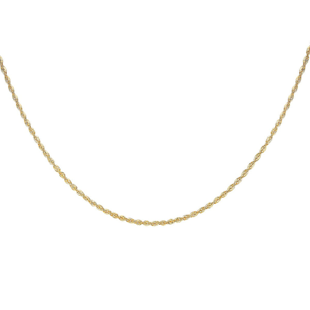 9K Yellow Gold  Chain (Size - 18),  Gold Wt. 1.8 Gms