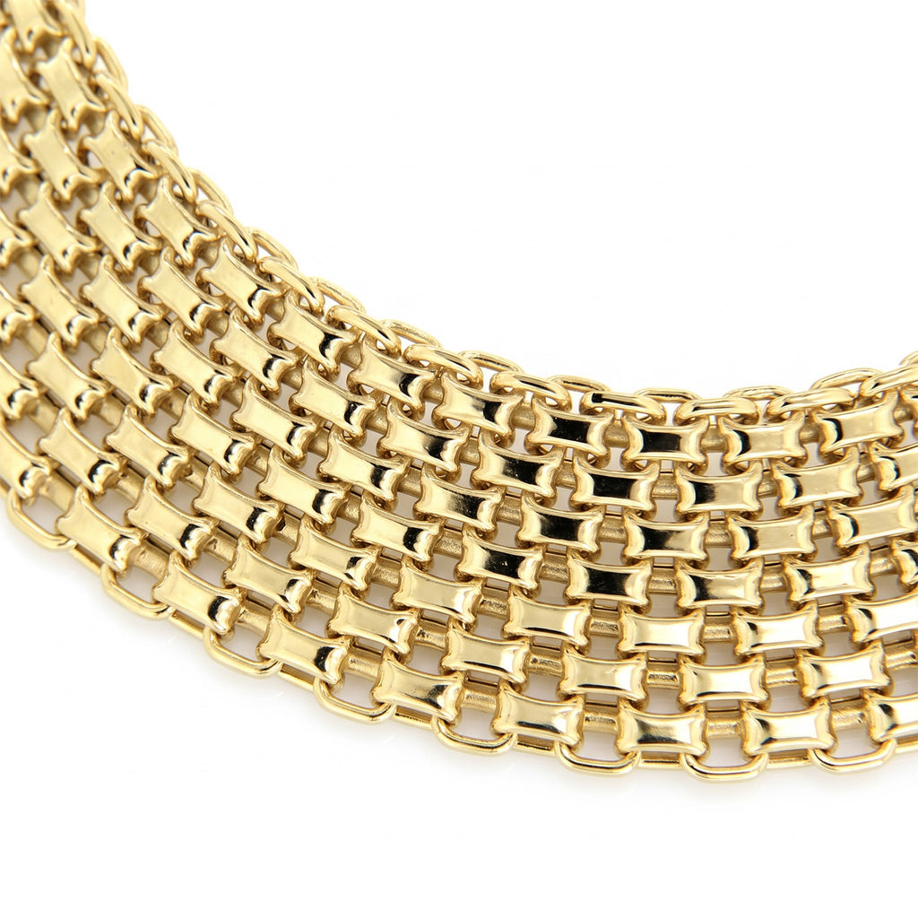 9K Yellow Gold 12mm Bismark Bracelet 7.5 Inch_7193041_2