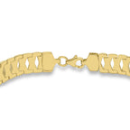 9K Two Colour Diamond Cut Kiss Ladder Bracelet 7.5 Inch_7193251_2