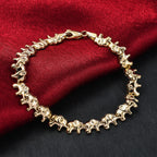 9K Yellow Gold Elephant Link Bracelet 7.5 Inch_7193426_1