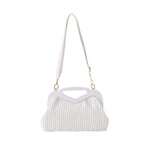 Chic Silhouette Shoulder Bag - White_7208867