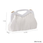 Chic Silhouette Shoulder Bag - White_7208867_5