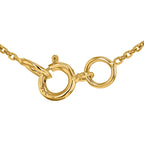 9K Yellow and White Gold With VS SI Diamond Circle Necklace 17 Inch_7211286_4