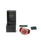 GAMAGES OF LONDON Industrialist Automatic Movement Watch with Rose Colour Strap_7236691_4