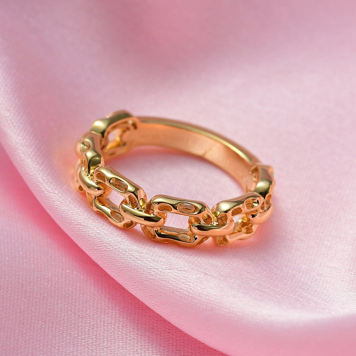 RACHEL GALLEY - 18K Vermeil Yellow Gold Overlay Sterling Silver 3MM Paperclip Ring 7251546 2