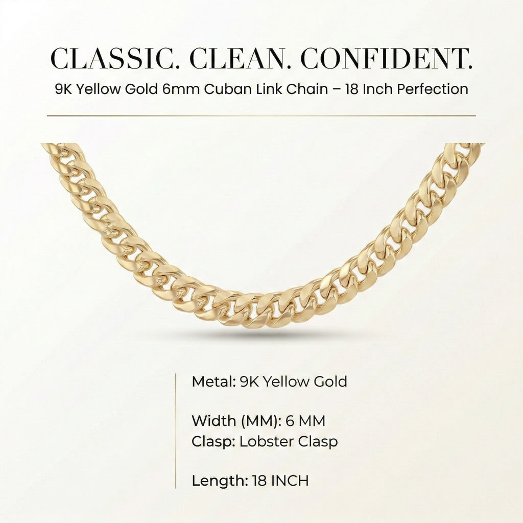 9K Yellow Gold  Chain (Size - 18),  Gold Wt. 15 Gms_7254580_6
