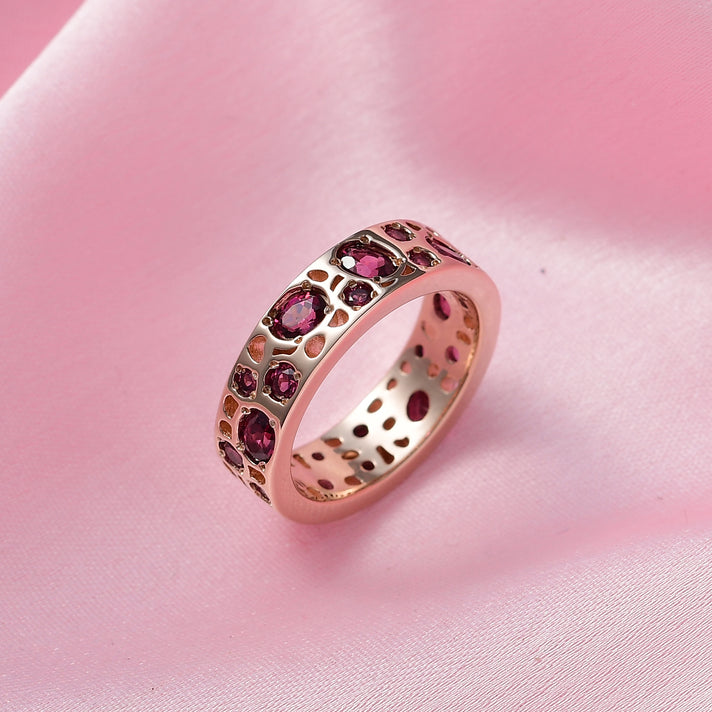 RACHEL GALLEY - Rhodolite Garnet Ring in 18K Vermeil Rose Gold Plated Sterling Silver 2.55 Ct, 7254921 2