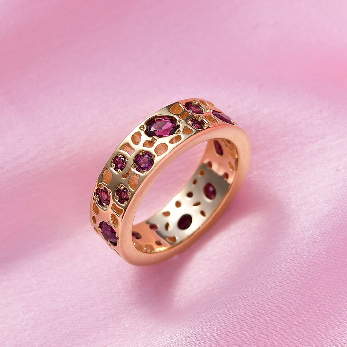 RACHEL GALLEY - Rhodolite Garnet Ring in 18K Vermeil Yellow Gold Plated Sterling Silver 2.55 Ct, 7254928 2