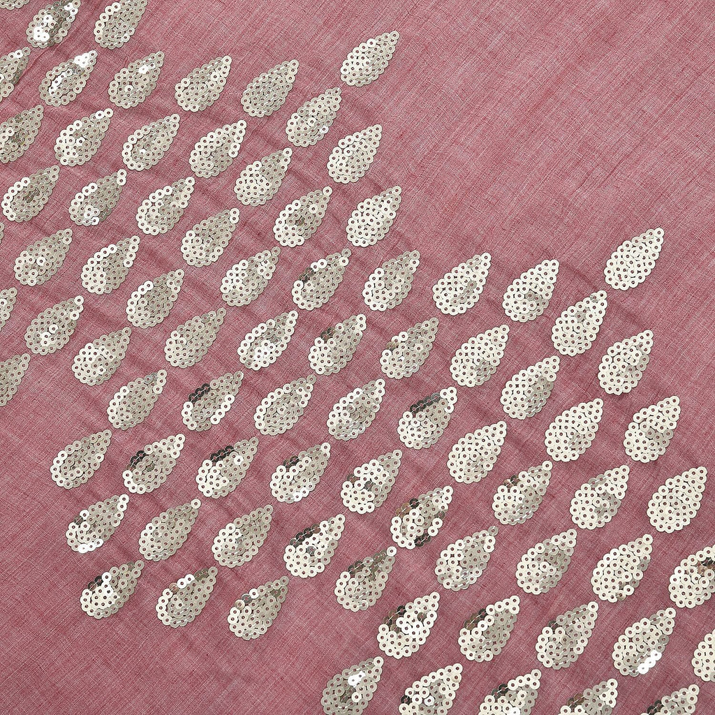Stylish Sequin Water Drop Pattern Scarf (Size 176x73 cm) - Blush_7257344_5