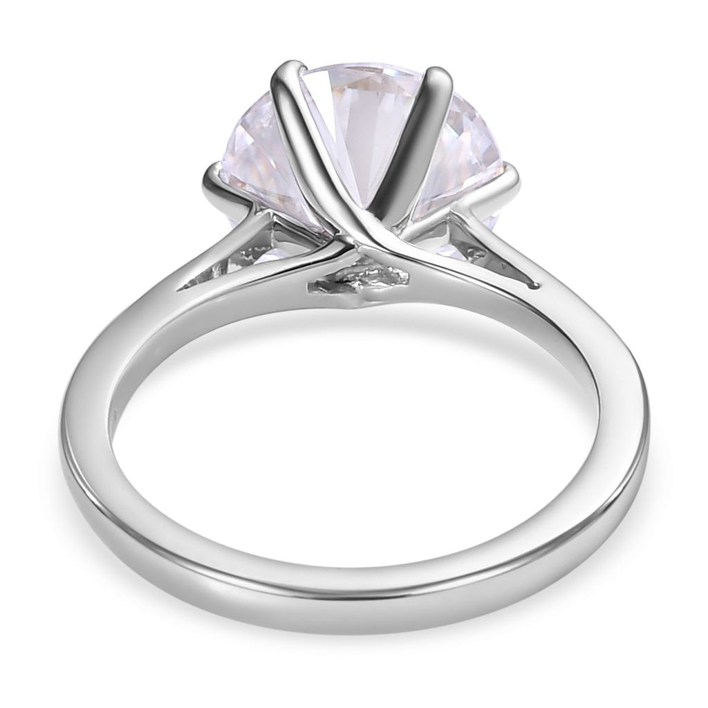 950 Platinum Moissanite Solitaire Ring 3.57 Ct._7259168_4