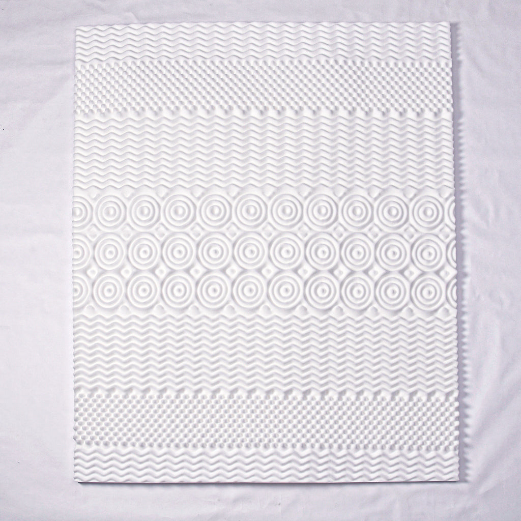 7 Zone Contoured Memory Foam Deluxe Mattress Topper- (King Size, 200x150x4 cm)_7261218_6