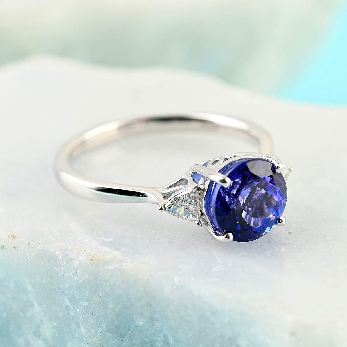 Certified and Appraised RHAPSODY 950 Platinum 2.10 Ct AAAA Tanzanite and Diamond VS-EF Solitaire Engagement Ring, Platinum 3.84 grams 7262146 1