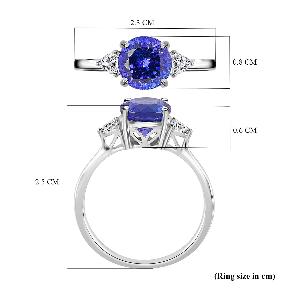 Certified and Appraised RHAPSODY 950 Platinum 2.10 Ct AAAA Tanzanite and Diamond VS-EF Solitaire Engagement Ring, Platinum 3.84 grams 7262146 5