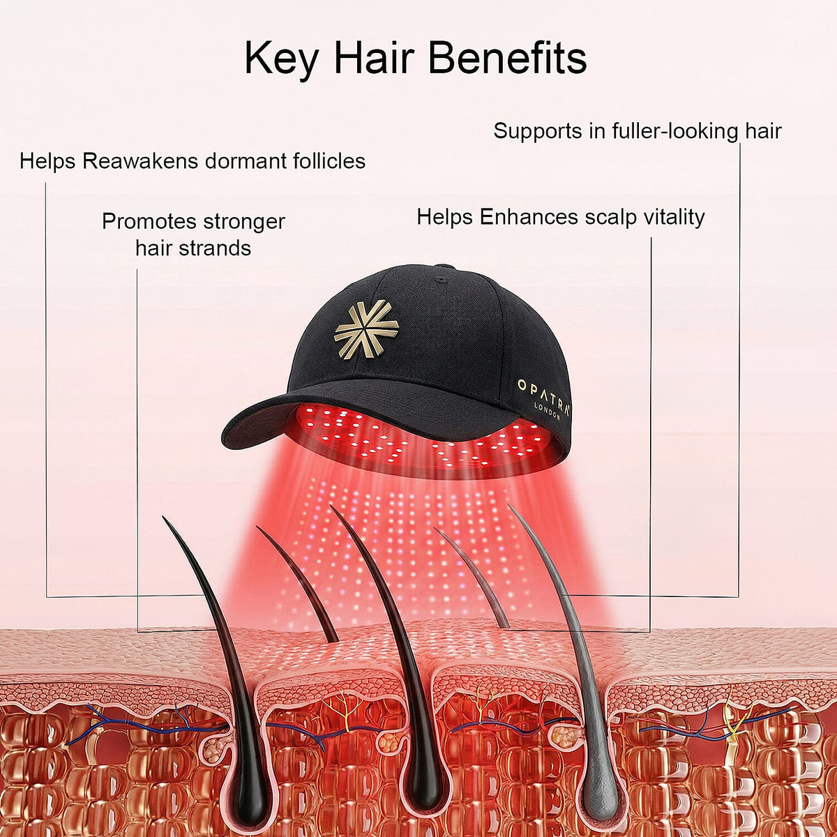 Opatra Lumicap Pro - Light Therapy for Hair Growth with Lifetime Warranty 7263115 1