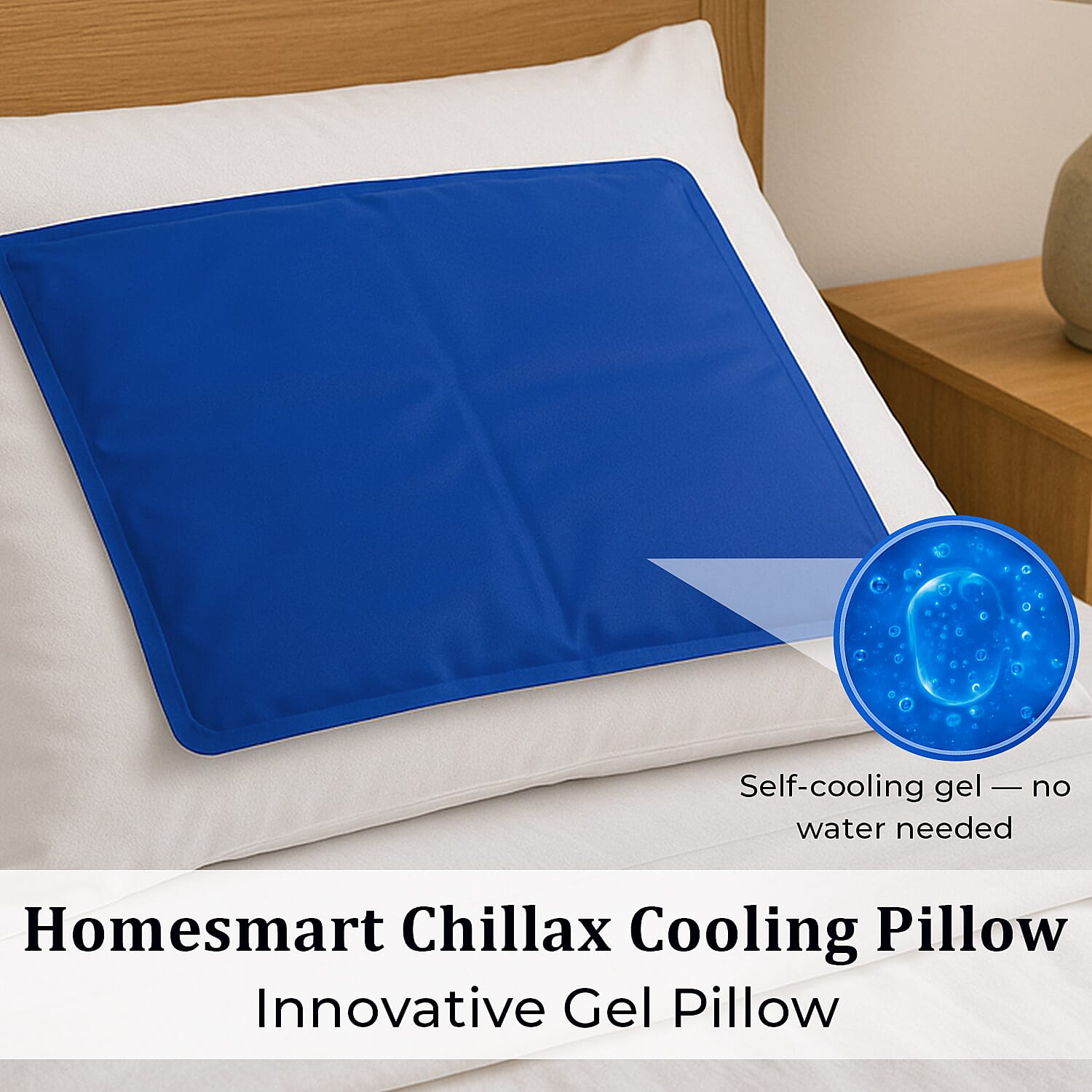 Homesmart Chillmax Cooling Pillow - Blue 7263464 2
